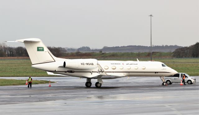 Gulfstream Aerospace Gulfstream IV (HZMS4B) - saudi medevac g450 hz-ms4b arriving in shannon from cologne 21/11/20.