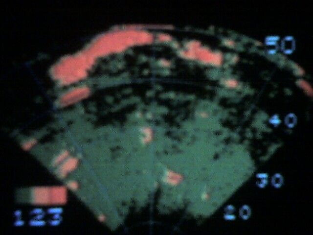 Beechcraft 55 Baron (N500JP) - Weather Radar