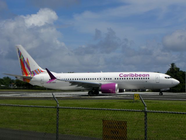 Boeing 737 MAX 8 (9Y-ANT) - Departing for Trinidad 