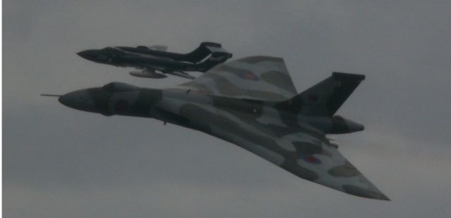 XH558 — - Avro Vulcan XH558 flying in formation with Sea Vixen XP924