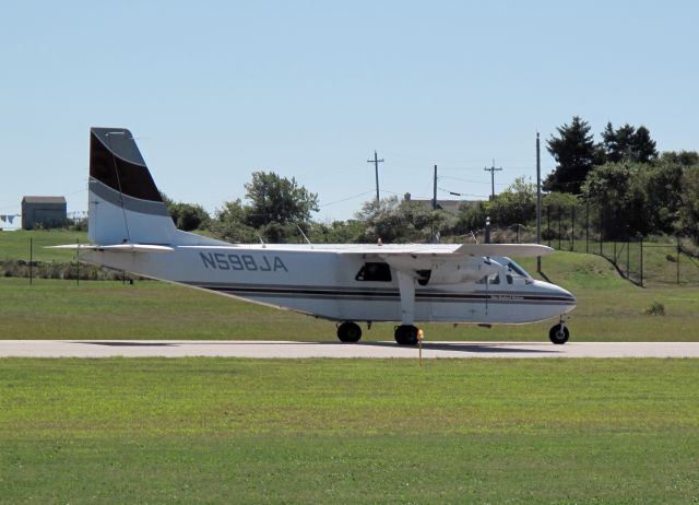 N598JA — - Rolloutafter a pefect landing in gusty wind conditions.