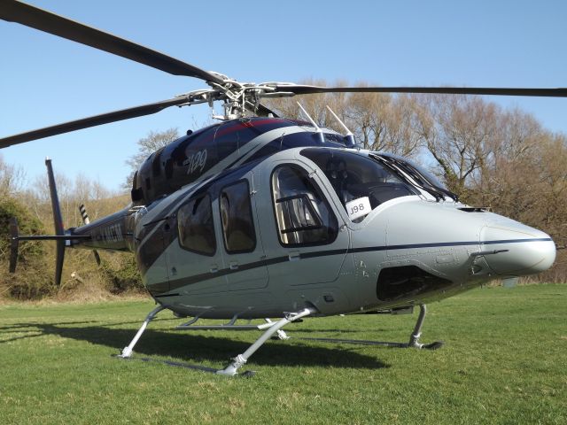 M-YMCM — - Parked at Cheltenham Helipad.