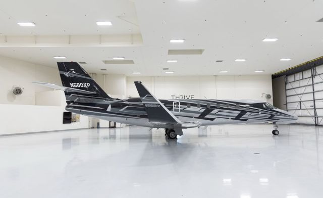 Cessna Citation Sovereign (N680XP) - Sitting in the Thrive Hanger