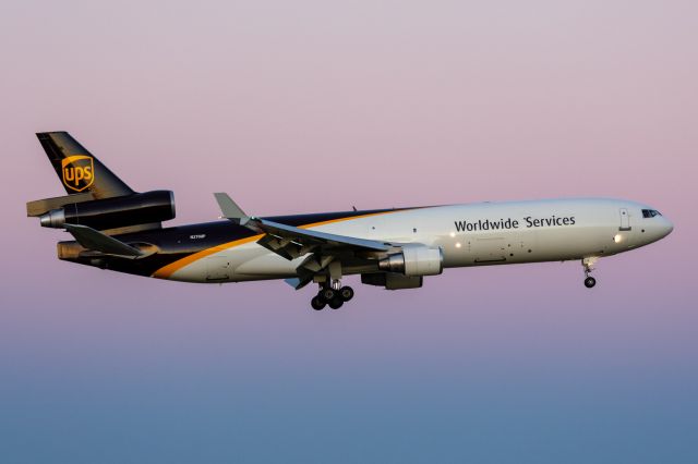 Boeing MD-11 (N270UP) - Taken August 12 2019 at Founders' Plaza at Dallas-Fort Worth International.