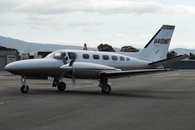 Cessna Conquest 2 (N410MF) - N410MF taxiing after the 2014 California International Air Show.