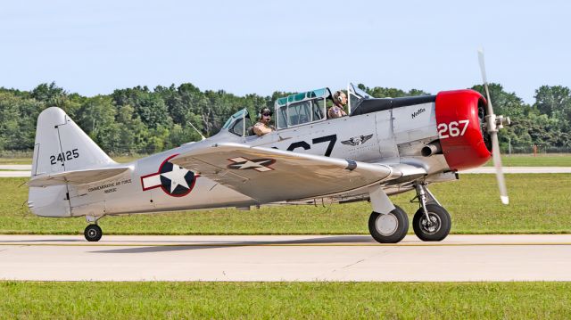 North American T-6 Texan (N6253C) - CAF Air Power History Tour T6G Texan "Nella" at Willow Run Airport, Thunder Over Michigan 2023