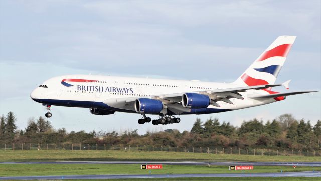 Airbus A380-800 (G-XLEF) - ba a380 training at shannon 2/11/21.