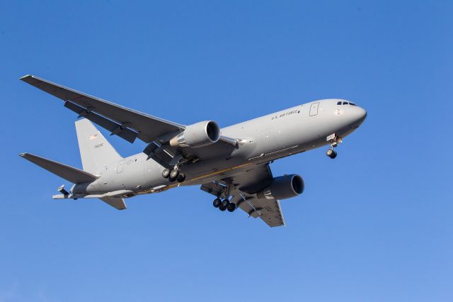 CURTISS Commando (N76035) - U.S.A.F. C46 Aerial Tanker on approach to RWY 16L at Reno-Tahoe International Airport.