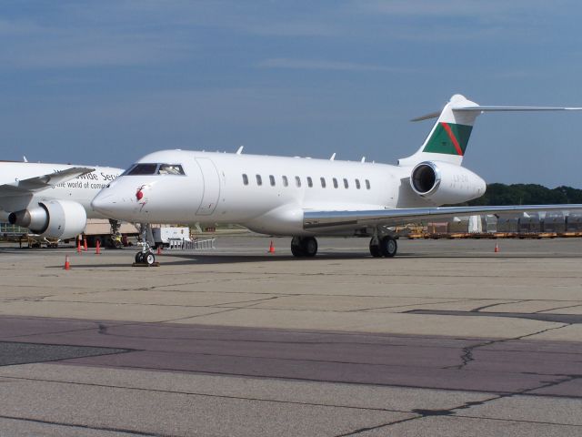 Bombardier Global Express (LX-ZAK) - LX-ZAK parked on the ramp at TF Green Providence RI June 16 2011