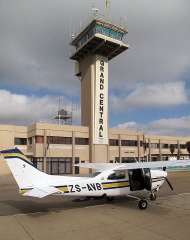 Cessna Centurion (ZS-AVB) - At Grand Central, South Africa.