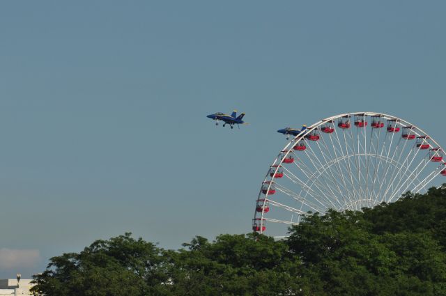 McDonnell Douglas FA-18 Hornet — - Navy Pier Chicago 2010