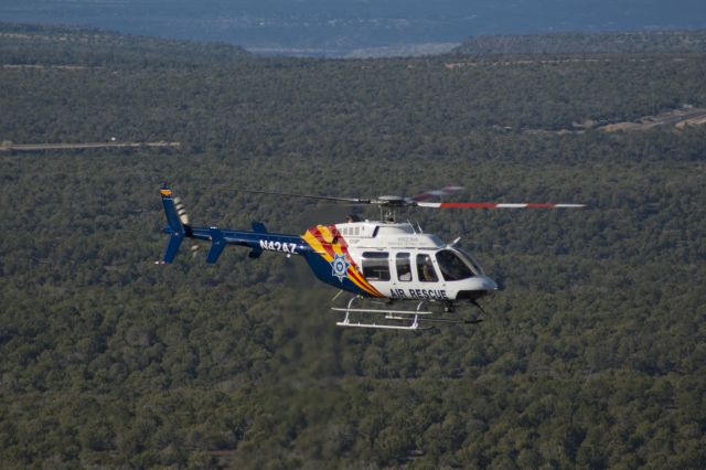 Bell 407 (N42AZ) - Arizona Air Rescue during a search and rescue near Sedona Arizona.