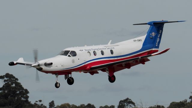 Pilatus PC-12 (VH-OWX) - Pilatus PC-12-47E sn 1439. RFDS VH-OWX YPJT 07th August 2020.