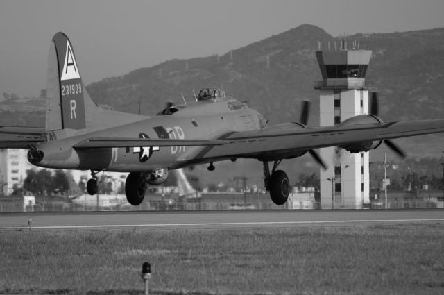 Boeing B-17 Flying Fortress (N93012) - April 27, 2003 - Departing Runway 15