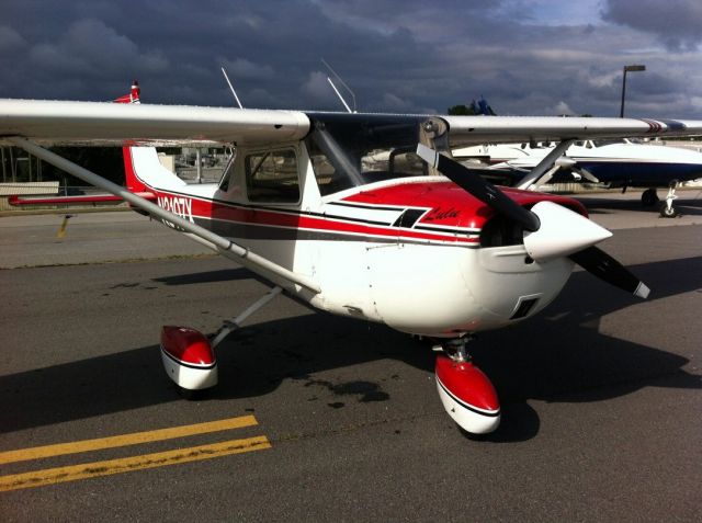 Cessna Commuter (N3107X) - 1966 Cessna 150F dubbed "Lulu" at the Lee Gilmer Memorial Airport in Gainesville, GA.