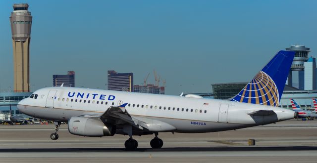 Airbus A319 (N849UA) - N849UA United Airlines Airbus A319-131 s/n 1649 - Las Vegas - McCarran International (LAS / KLAS)br /USA - Nevada,  January 11, 2019br /Photo: TDelCoro