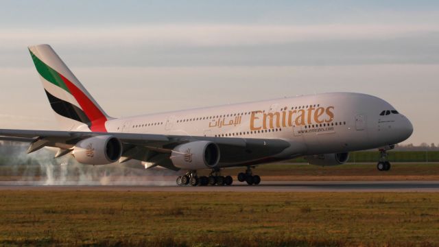 Airbus A380-800 (D-WWSH) - an all-new Airbus A380 right out of the Airbus plant in Hamburg, Germany