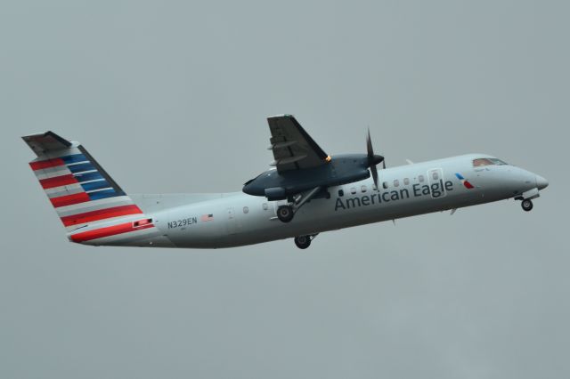 de Havilland Dash 8-300 (N329EN) - Departing 18L at KCLT - 4/7/18