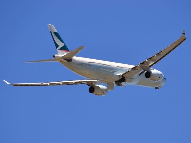 Airbus A330-300 (B-HLQ) - Getting airborne off runway 23 and heading home to Hong Kong via Melbourne. Wednesday 4th January 2012.