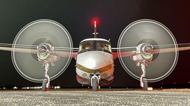 Gulfstream Aerospace Jetprop Commander (N695HT) - Close up w/ N695HT, a 1982 Gulfstream Commander 1000, after a late arrival from KBUU. 6/16/22. 