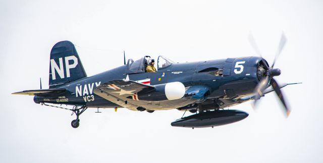 VOUGHT-SIKORSKY V-166 Corsair (NX45NL) - F4U-5NL Corsair from the Collings Foundation low pass-RI Air Show 2016