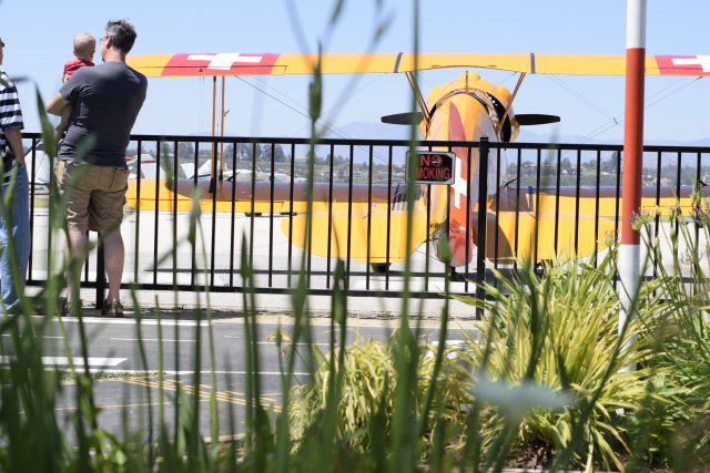 N100BU — - A beautiful day taking in the sites of aircraft and eating great food at The Waypoint Cafe.