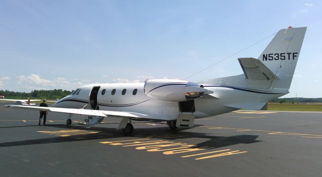 Cessna Citation Excel/XLS (N535TF) - Citation Excel getting ready to depart