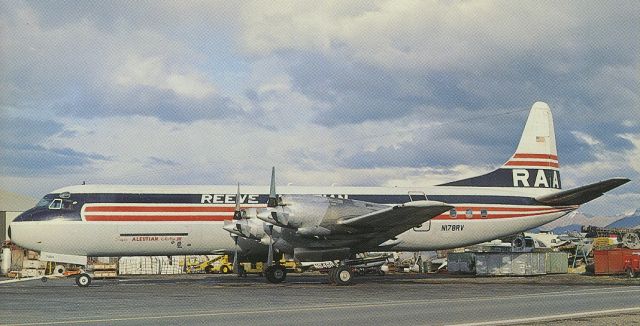 Lockheed L-188 Electra (N178RV) - scanned from postcardbr /reeve aleutians