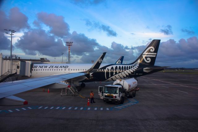 Airbus A320 (ZK-OXC) - From onboard ZK-OJR