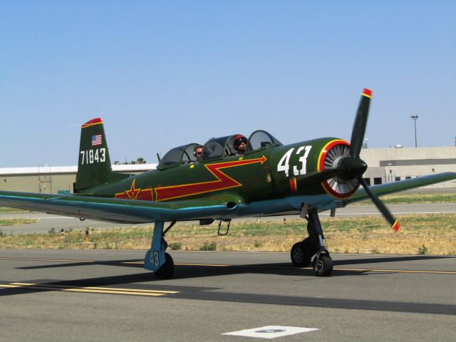 NANCHANG PT-6 (N556TR) - 1968 Nanchang CJ-6A taxiing to display area, Fullerton Airport Day 5.13.2017