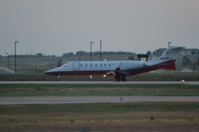 Learjet 45 (N45EJ) - N45EJ departing Sioux Falls