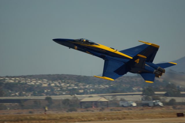 McDonnell Douglas FA-18 Hornet — - Miramar Air Station Blue Angels 2014