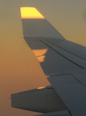 Airbus A330-300 — -  Sunrise over the Pacific approaching LAX from Auckland on a A330 November 30, 2018