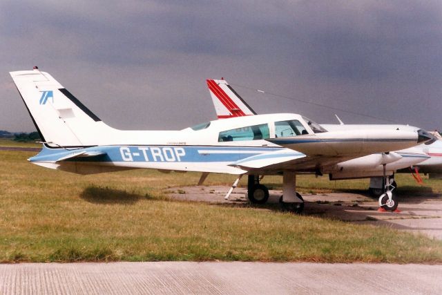 Cessna 310 (G-TROP) - Seen here in Jun-89.br /br /Reregistered N310RX 4-Jul-09.