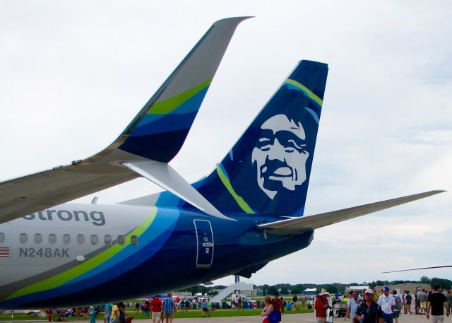 Boeing 737-900 (N248AK) - At Oshkosh. 2016 Boeing 737-990(ER)