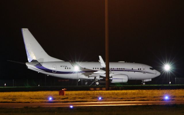 Boeing 737-700 (N737AG) - funair corporation b737-7bbj n737ag at shannon 1/10/18.