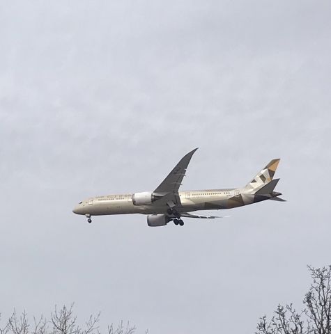 Boeing 787-9 Dreamliner (A6-BLJ) - Runway 28C arrival! 12/29/21.