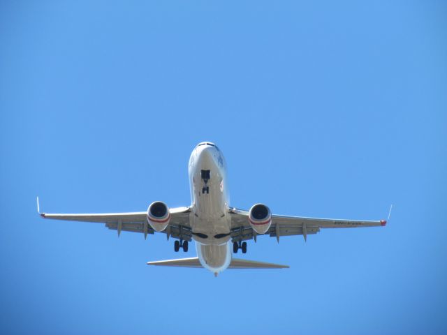 Boeing 737-800 (VH-YVD) - on the flightpath into yssy