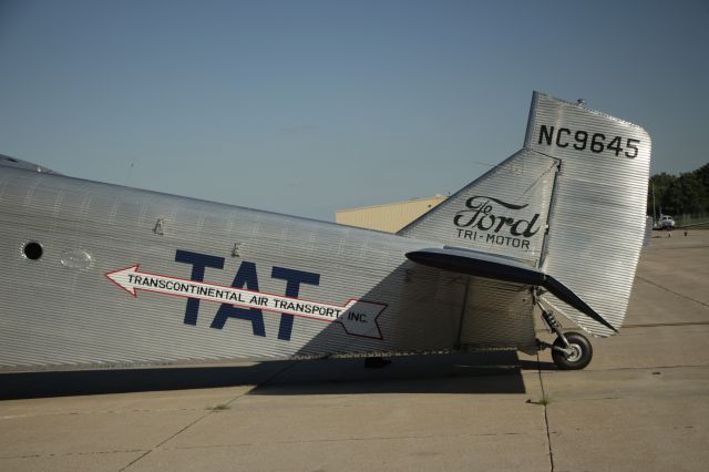 NC9645 — - 081316 Trimotor City of Wichita in Omaha for the weekend.