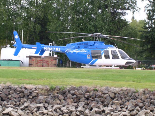 N847AL — - Bell 407 a lull in flying the fire boss out.
