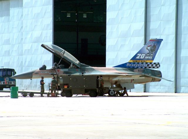 Lockheed F-16 Fighting Falcon (N2337) - 20th anniversary tail painting.