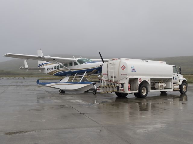 Cessna Caravan (N7129S) - Refueling at Adak, AK on a ferry flight to Australia. 31 AUG 2016.