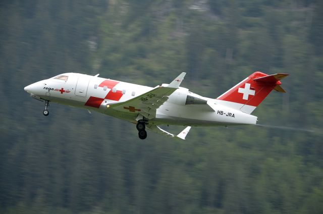 Canadair Challenger (HB-JRA) - One of three Challenger Ambulance Jets of Swiss Air Rescue Organisation REGA