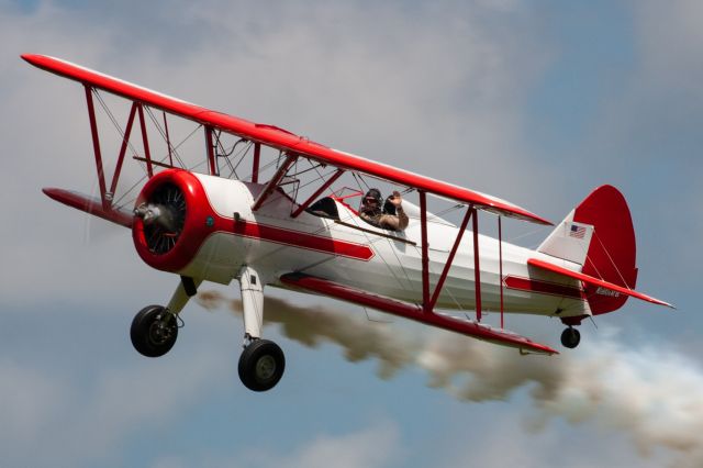 Boeing PT-17 Kaydet (N801RB) - A gorgeous 1943 Boeing Stearman flown by Robert Preston at the 2019 Greatest Show on Turf in Geneseo, NY