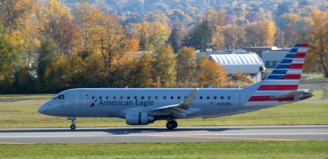 Embraer 175 (N232NN) - Heading for departure is this 2016 American Airlines Eagle Embraer 175LR in the Autumn of 2022.