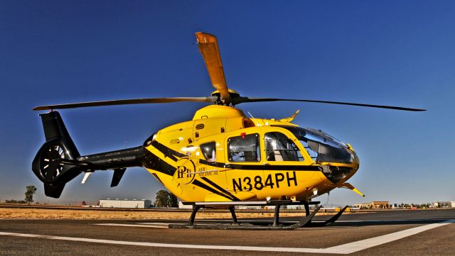 Eurocopter EC-635 (N384PH) - Parked at Merced Regional Airport (KMCE)