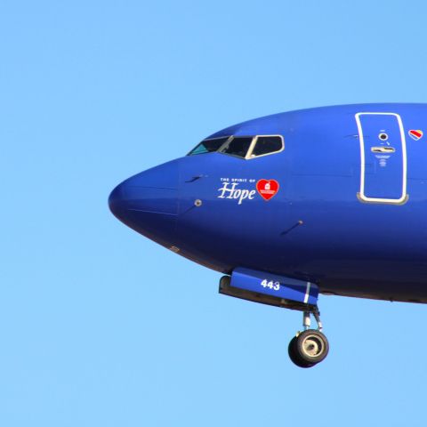 Boeing 737-700 (N443WN) - The "Spirit of Hope" decal