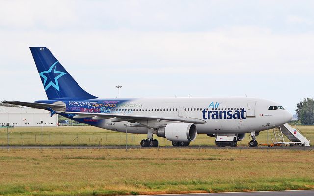 Airbus A310 (C-GPAT) - air transat a310-308 c-gpat diverted to shannon while routing montreal to prague 19/6/18.