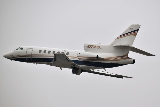 Dassault Falcon 50 (N770JD) - Jesse Duplantis taking off out of Akron