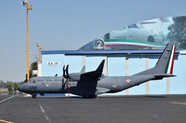 Casa C-295 Persuader (FAM3208) - A Mexican Air Force´s C295W took in Santa Lucia AB ¡, with new camuflaje. 